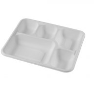 Meal Tray 5CP - GoEco Bagasse Tableware