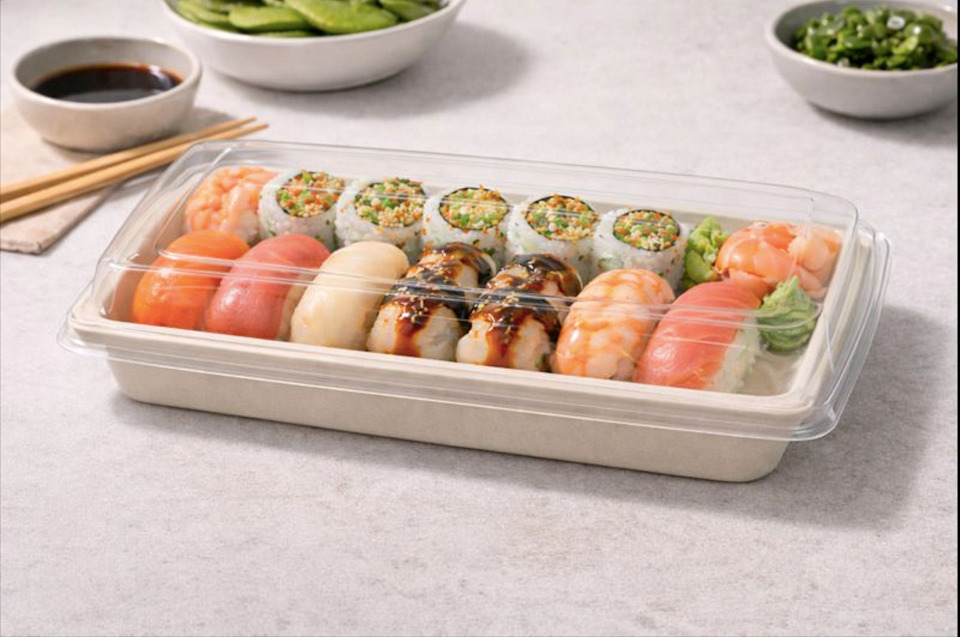 500ml Rectangle Container with Lid